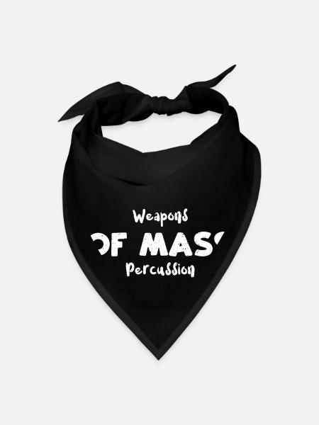 Weapons Of Mass Percussion - Drums - Bandana - black - Front