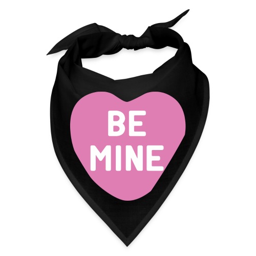 Be Mine Hot Pink Candy Heart - Bandana