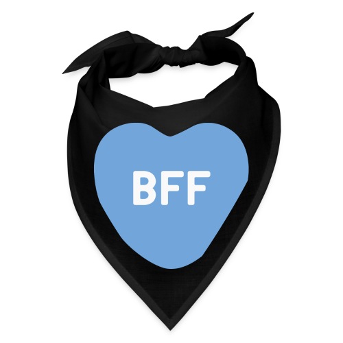 BFF Blue Candy Heart - Best Friends Forever - Bandana