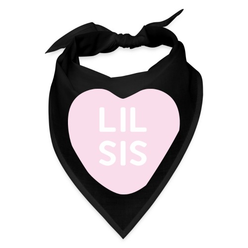 Lil Sis Pink Candy Heart - Bandana