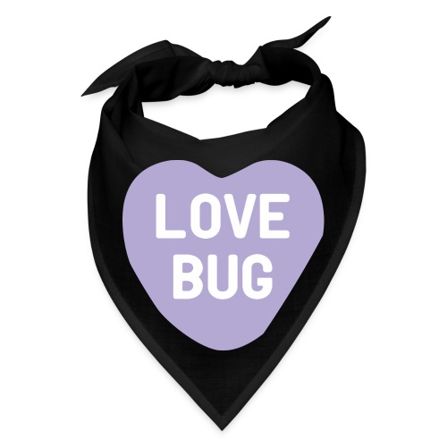 Love Bug Purple Candy Heart - Bandana
