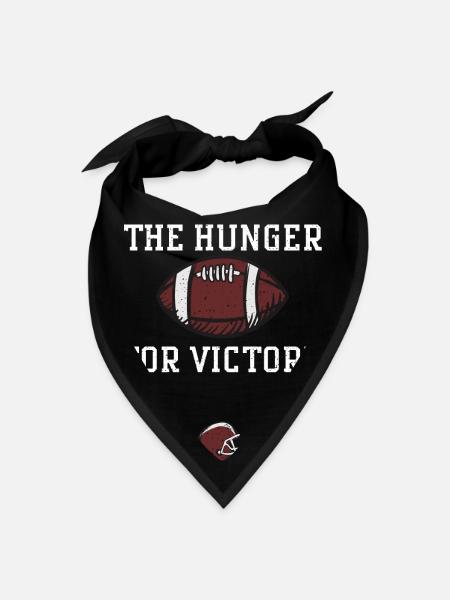 The hunger for victory - Football - Bandana - black - Front