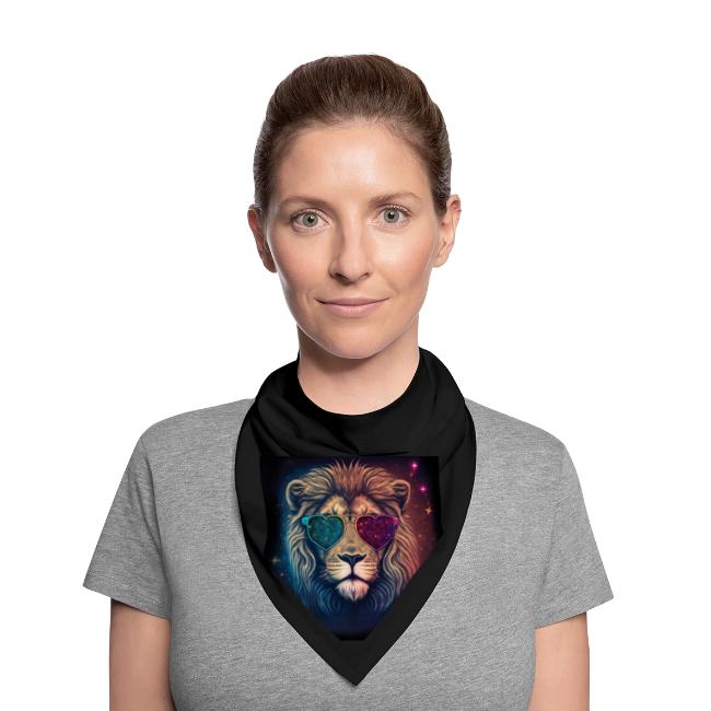 Jesus Lion of Judah wearing love glasses