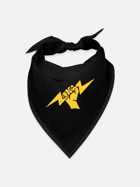 Electrician Hand Flash - Bandana - black - Front