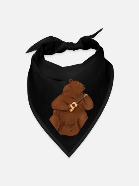 Uke Ukulele - Bandana - black - Front
