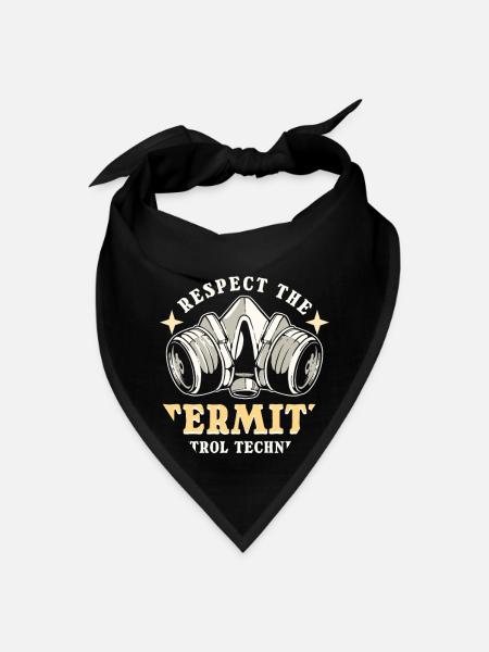 Respect The Termite Control Technician Pest - Bandana - black