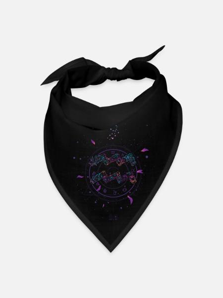 Aquarius Zodiac Astrology Aquarius Zodiac Astrolog - Bandana - black - Front