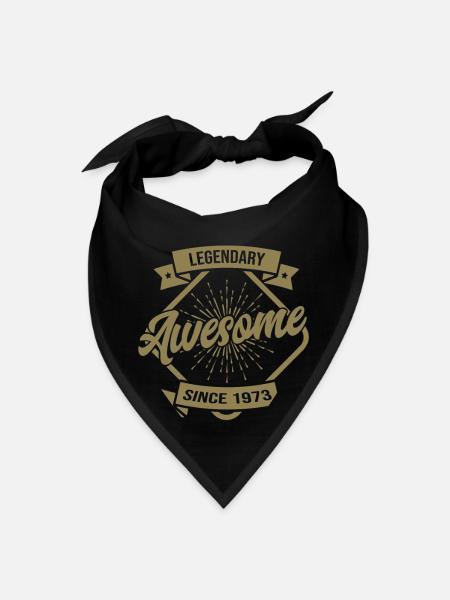 Légendaire depuis 1973 anniversaire - Bandana - noir - Devant