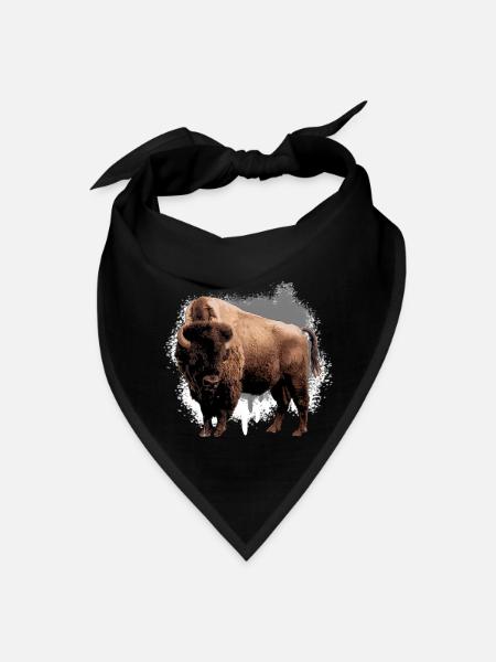 Bison American Bison - Bandana - black - Front
