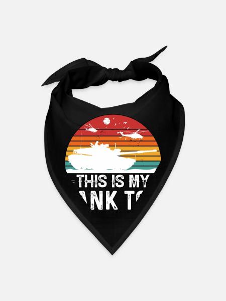 This Is My Tank Top Military - Bandana - black - Front