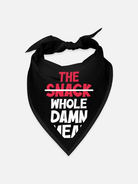 The Snack Whole Damn Meal - Bandana - black - Front