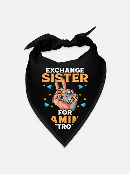 Exchance Sister for Gaming Controller - Bandana - black - Front