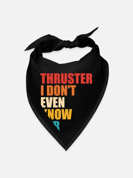 Thruster I Don't Even Know Her - Bandana - black - Front
