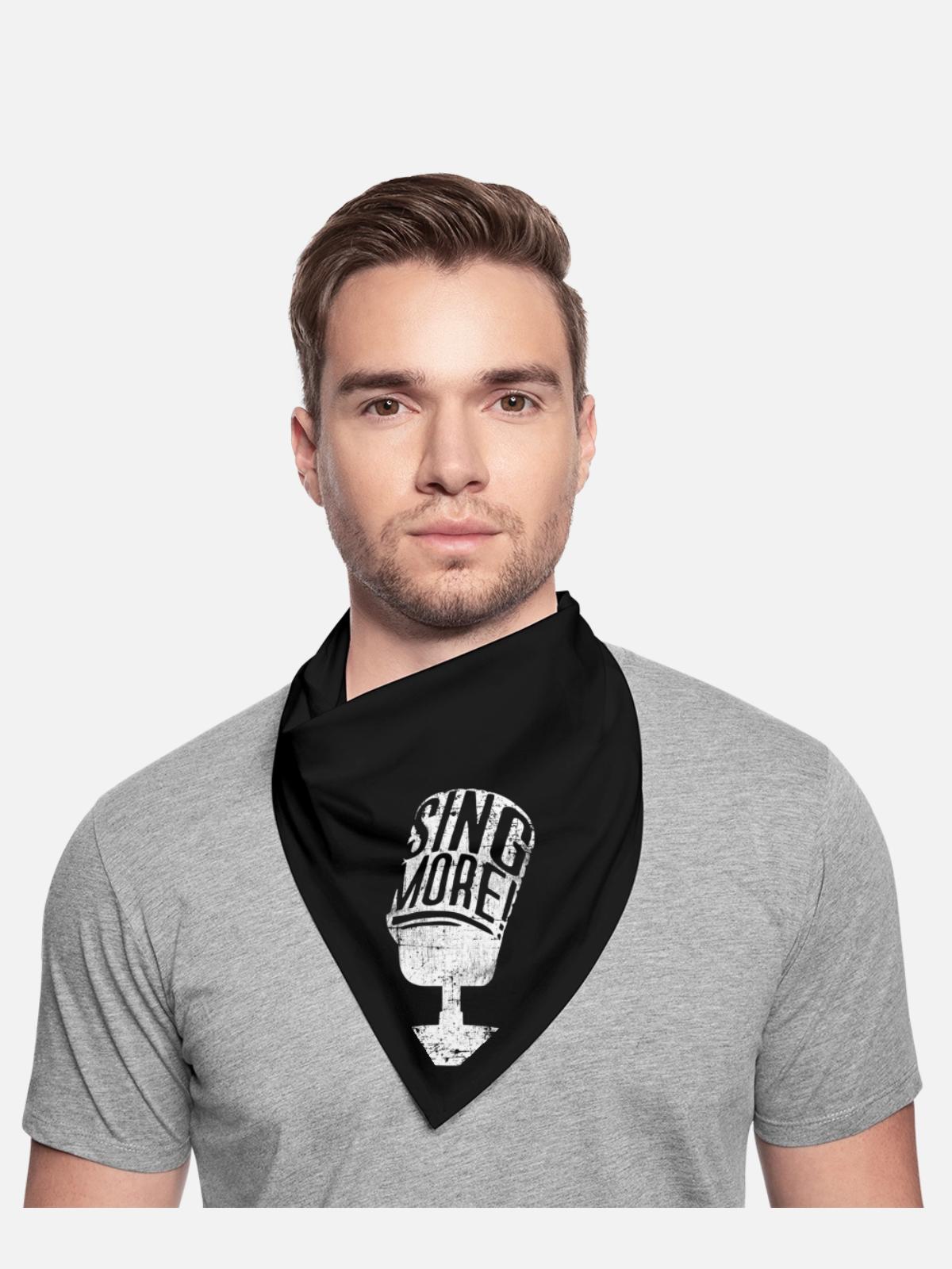 Singer Singing Microphone - Bandana - black - Front - TBD (187cm)