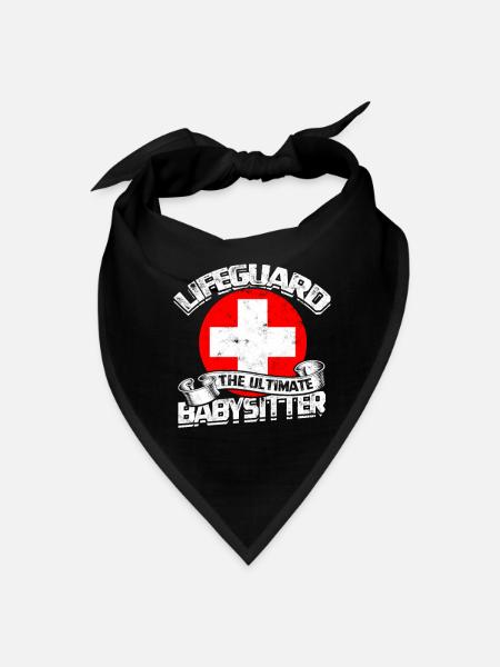 Lifeguard - the ultimate babysitter - lifeguard - Bandana - black - Front