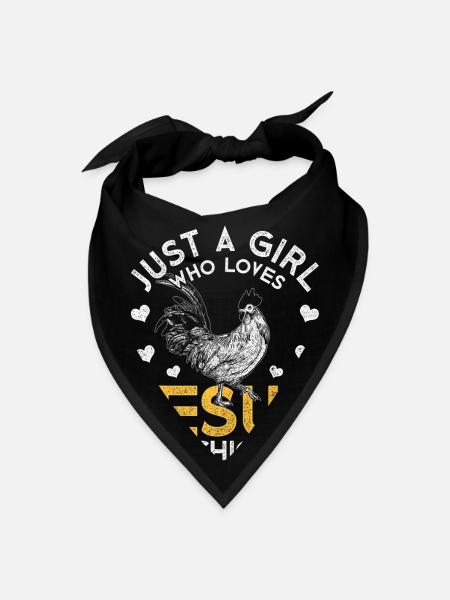 Just A Girl Who Loves Jesus And Chickens Jesus - Bandana - black - Front