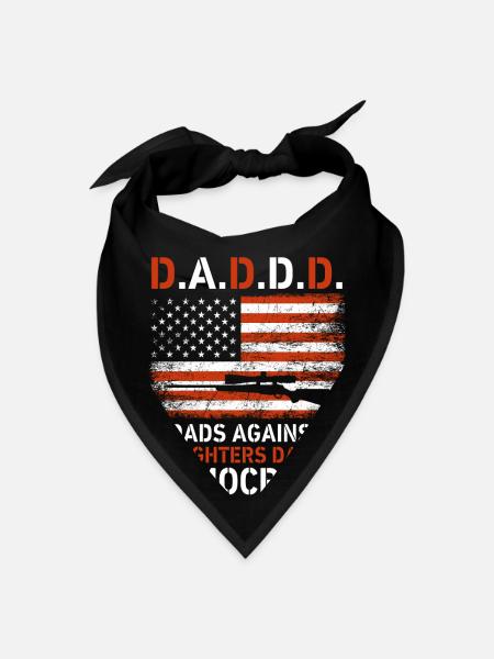 D.A.D.D.D. Dads Against Daughters Dating Democrats - Bandana - black - Front