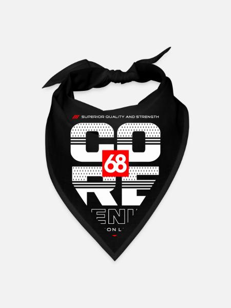 CORE DENIM - Bandana - black - Front