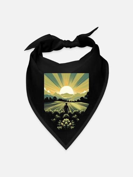 Farming Farmer Farm Agriculture - Bandana - black - Front
