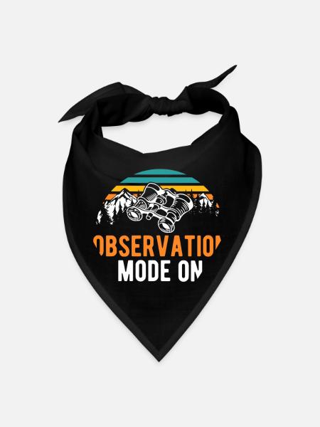 Observation Mode On Wildlife Biologist Wild - Bandana - black - Front