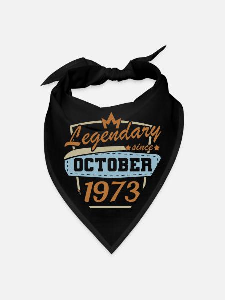 Légendaire depuis octobre 1973 - Bandana - noir - Devant