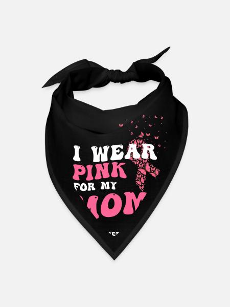 Groovy Breast Cancer Awareness - Bandana - black