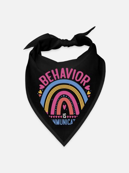 Behavior Is Communication 24 - Bandana - black - Front