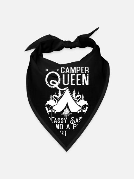 Camper Queen Classy Sassy And A Bit - Bandana - black - Front