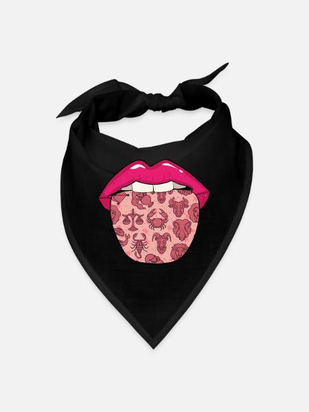 Astrology Astrologist Astrologer Tongue - Bandana - black - Front
