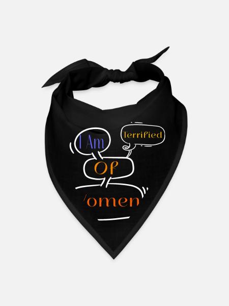 I Am Terrified Of Women - Bandana - black - Front
