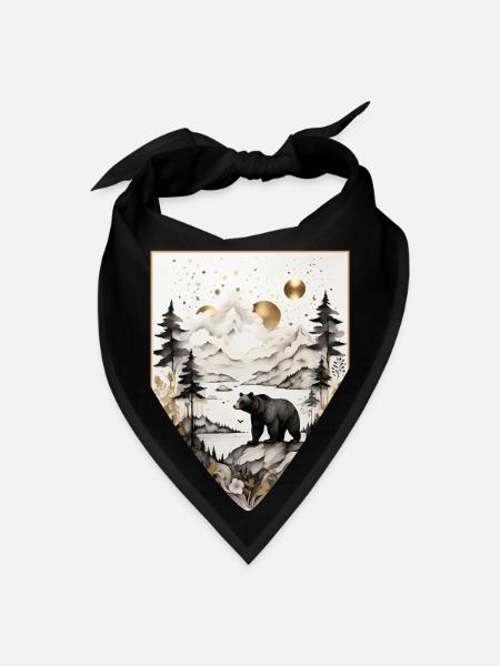 bear - Bandana - black