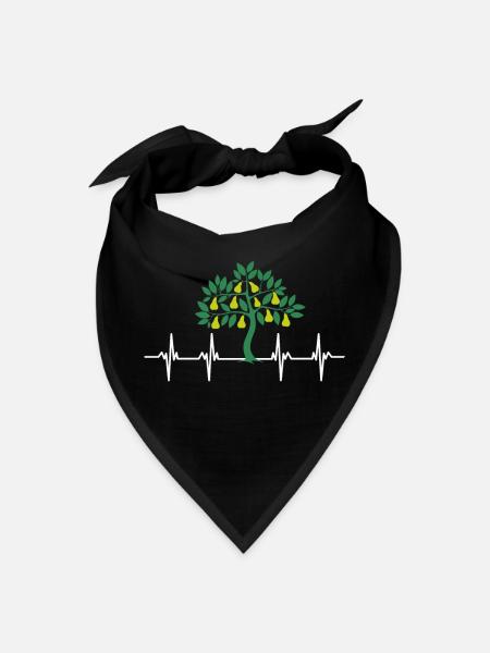 Apple trees apple heartbeat - Bandana - black - Front