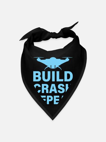 Build Crash Repeat - Bandana - black - Front