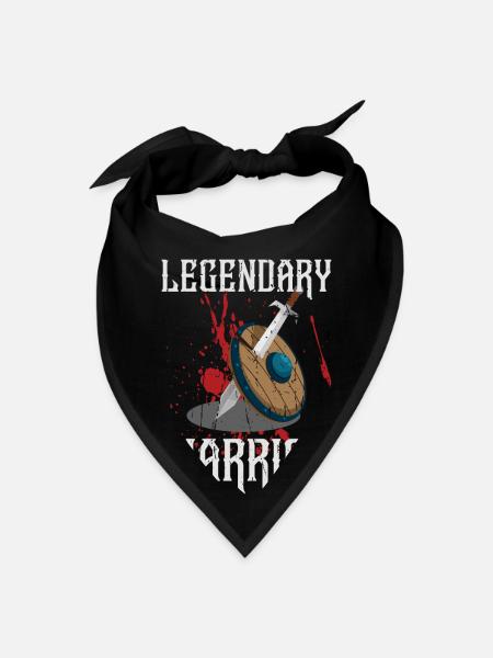 Guerrier légendaire - Légende - Bandana - noir - Devant