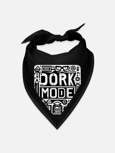Dork Mode 11 - Bandana - black - Front