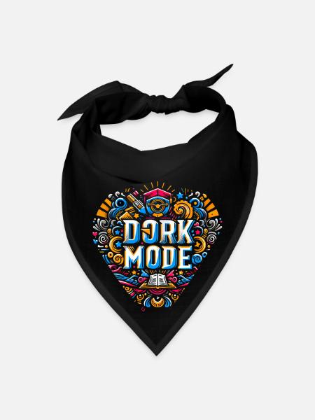 Dork Mode 8 - Bandana - black - Front