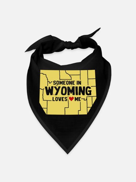 Someone In Wyoming Loves Me - Bandana - black - Front