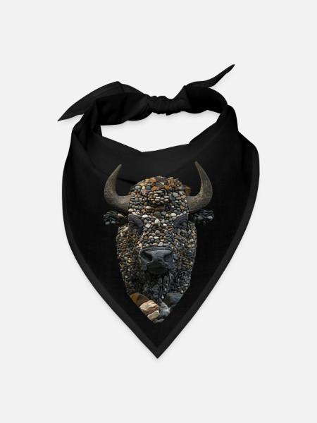 Bison - Bandana - black - Front