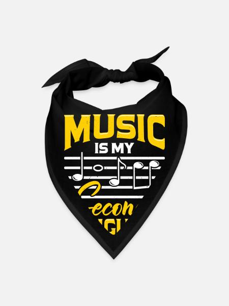 Music School Teacher Instructor Gift - Bandana - black - Front