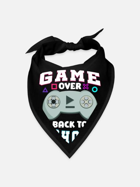 Game Over Gaming Controller Back To School - Bandana - black - Front