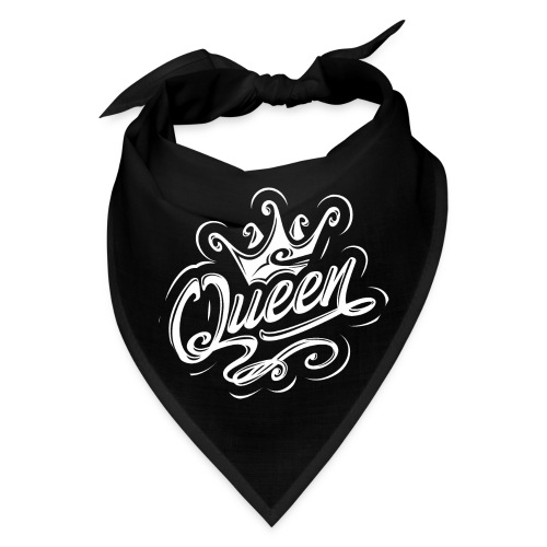 Queen With Crown, Typography Design - Bandana