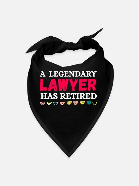 a legendary lawyer has retired - Bandana - black
