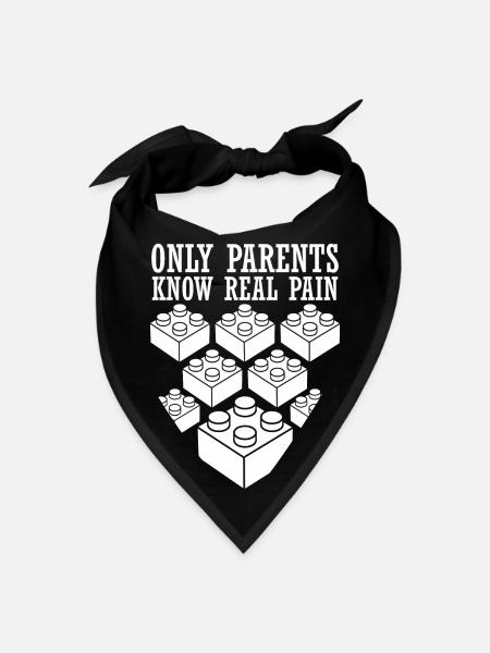 Parents Building Brick building block - Bandana - black - Front