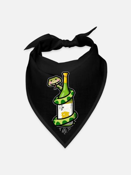 Snaké - Bandana - black - Front