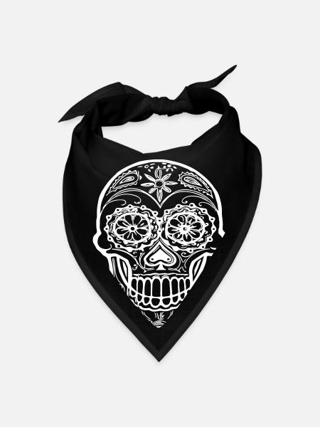 Mexican Mask - Bandana - black - Front
