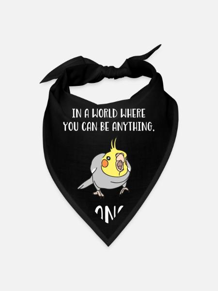 In A World Where You Can Be Anything Be Angry - Bandana - black - Front