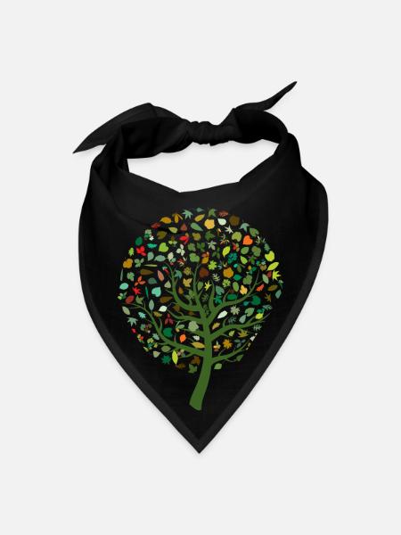 Nature - Bandana - black - Front