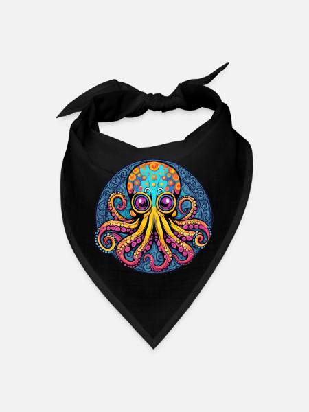 octopus - Bandana - black