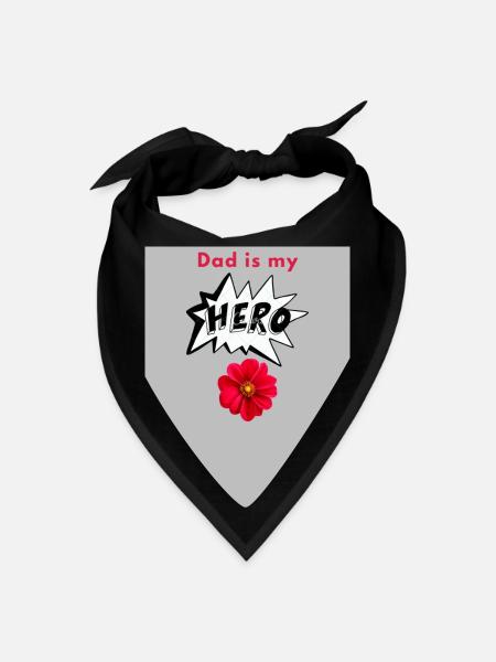 Dad is my Hero student ,boy , girl only - Bandana - black
