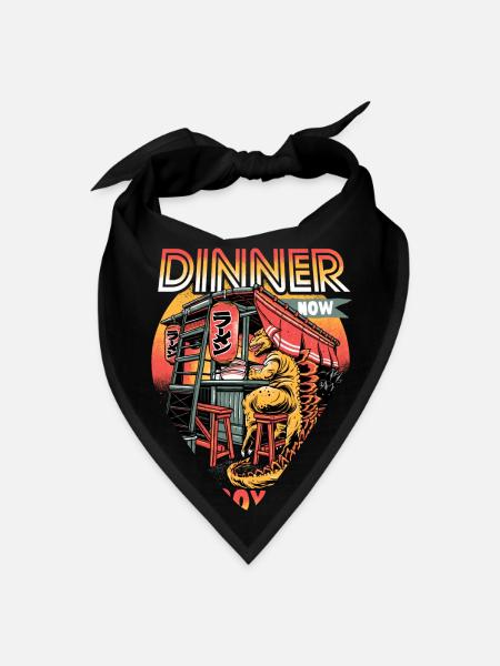 Dinner Now Destroy Later - Bandana - black
